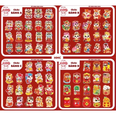 Bao lì xì chibi Tết 2.026 dễ thương - phong bao chipi kute cho bé, chỉ 33.500đ