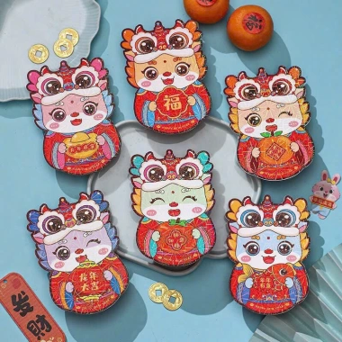 Bao lì xì chibi Tết 2.026 dễ thương - phong bao chipi kute cho bé, chỉ 33.500đ