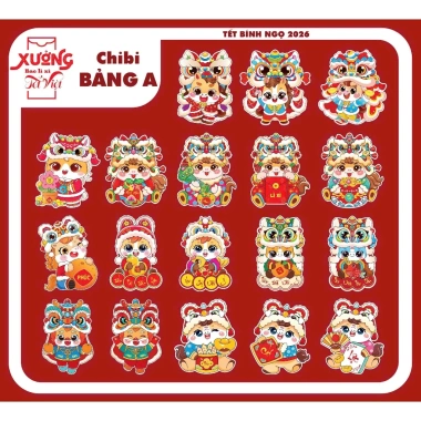 Bao lì xì chibi Tết 2.026 dễ thương - phong bao chipi kute cho bé, chỉ 33.500đ