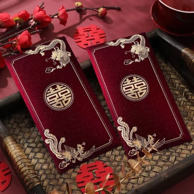 Bao Lì Xì Đám Cưới Song Hỷ Nạp Tài Bê Tráp Mừng Cưới Giá 21.000 VND Giảm 20%