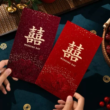 Bao Lì Xì Đám Cưới Song Hỷ Nạp Tài Bê Tráp Mừng Cưới Giá 21.000 VND Giảm 20% 2