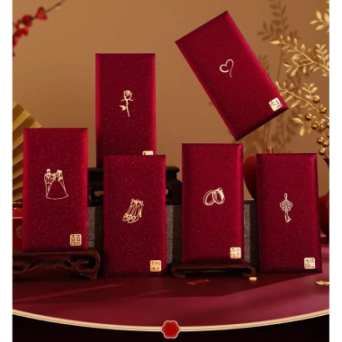 Bao Lì Xì Đám Cưới Song Hỷ Nạp Tài Bê Tráp Mừng Cưới Giá 21.000 VND Giảm 20% 3