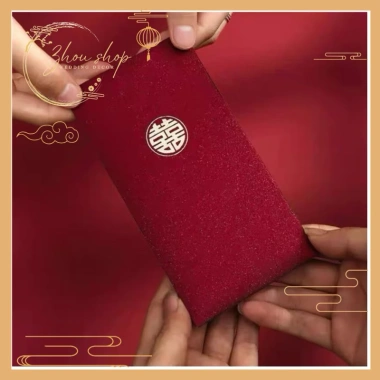 Bao Lì Xì Đám Cưới Song Hỷ Nạp Tài Bê Tráp Mừng Cưới Giá 21.000 VND Giảm 20% 8