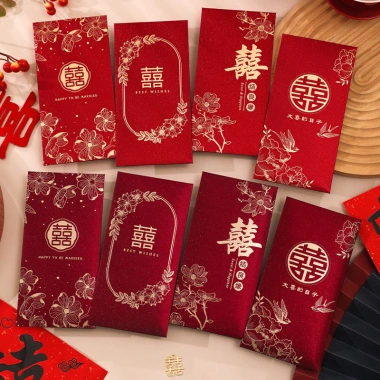 Bao lì xì đỏ đám cưới - Lì xì ăn hỏi, trao duyên, chữ hỷ may mắn - Giá chỉ 3.500₫