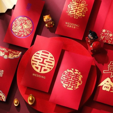 Bao lì xì đỏ đám cưới - Lì xì ăn hỏi, trao duyên, chữ hỷ may mắn - Giá chỉ 3.500₫