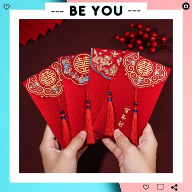 Bao Lì Xì Đỏ Sang Trọng Tua Rua – Quà Đám Cưới & Tết Giá Ưu Đãi 8.000đ