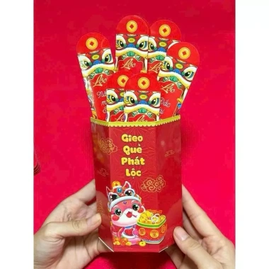 Bao Lì Xì Gieo Quẻ 12 Quẻ Hộp Giấy Vui Nhộn May Mắn Tết 2.026 Giá ưu đãi 30.000