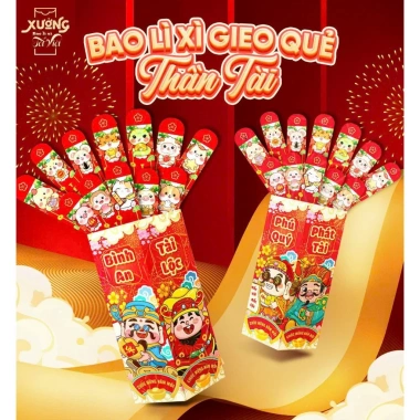 Bao Lì Xì Gieo Quẻ 12 Quẻ - Hộp Siêu Đẹp Độc Lạ, Giá Ưu Đãi 11.200₫ 7