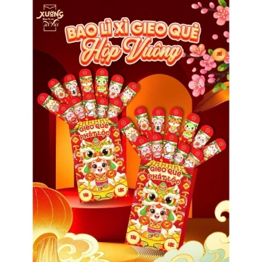 Bao Lì Xì Gieo Quẻ 12 Quẻ - Hộp Siêu Đẹp Độc Lạ, Giá Ưu Đãi 11.200₫ 9