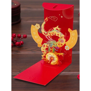 Bao lì xì pop up cao cấp LC05 - Thiệp 7D mừng năm mới, chỉ 20.000đ 6
