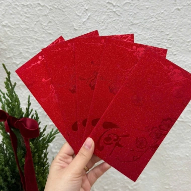 Bao lì xì siêu hot kim tuyến ép kim chất dày đẹp set 5 cái - Giá chỉ 25.000 VNĐ