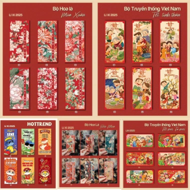Bao Lì Xì Tết 2.025 Ất Tỵ Giá Sỉ Rẻ 39k - Độc Lạ, Quà Tết Theo Yêu Cầu
