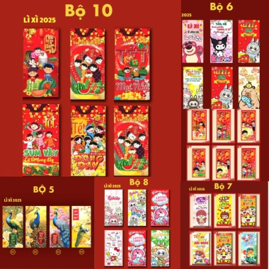 Bao Lì Xì Tết 2.025 Ất Tỵ Giá Sỉ Rẻ 39k - Độc Lạ, Quà Tết Theo Yêu Cầu