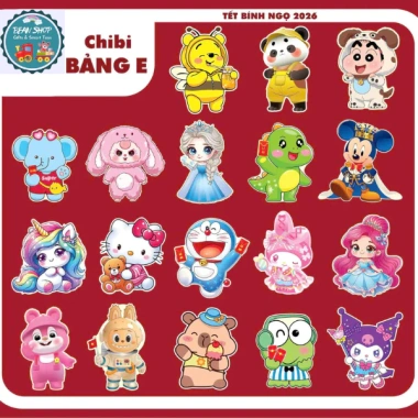 Bao lì xì Tết 2.026 Chibi Truyền Thống Hottrend Capybara Kuromi Phản Quang Đẹp - 11.900₫