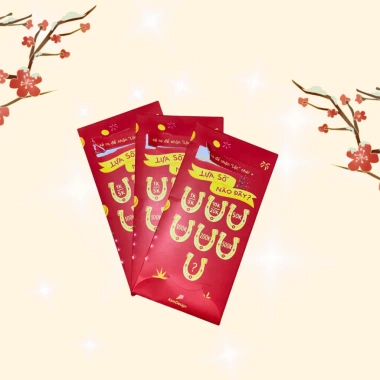 Bao Lì Xì Tết 2.026 Combo Xuân Bính Ngọ - Lì Xì Xé Túi Mù Độc Đáo, Giá 32.000đ