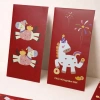 Bao lì xì Tết 2.026 họa tiết ngựa đáng yêu Giấy dày, in sắc nét, màu đỏ may mắn, chỉ 30.000₫ 2
