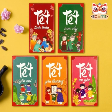 Bao Lì Xì Tết 2.026 Loại Lớn Họa Tiết Ngựa Vàng Sang Trọng - Giá 19.000 - SKIDS 4