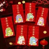 Bao lì xì tết 2.026 Set lì xì họa hoạt hình Bính Ngọ - Lì xì đỏ may mắn chào năm mới 7