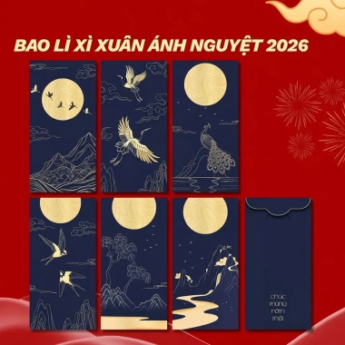 Bao lì xì Tết Bính Ngọ 2.026 giấy dày C150 cán màng mịn - Giá chỉ 17.900đ