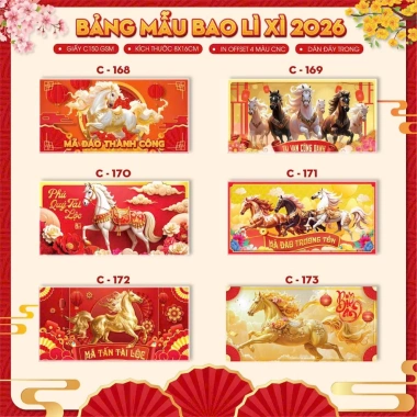 Bao lì xì Tết truyền thống 2.026 mẫu đẹp lạ kèm túi bóng - giá chỉ 19.000đ 2