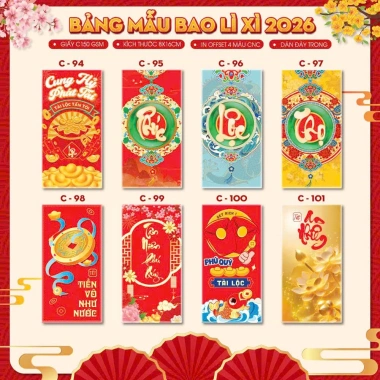 Bao lì xì Tết truyền thống 2.026 mẫu đẹp lạ kèm túi bóng - giá chỉ 19.000đ 5
