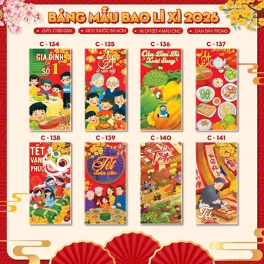 Bao lì xì Tết truyền thống 2.026 mẫu đẹp lạ kèm túi bóng - giá chỉ 19.000đ 7