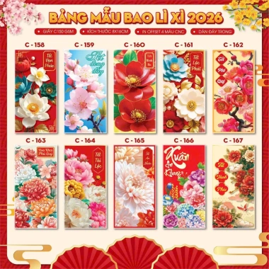 Bao lì xì Tết truyền thống 2.026 mẫu đẹp lạ kèm túi bóng - giá chỉ 19.000đ 9