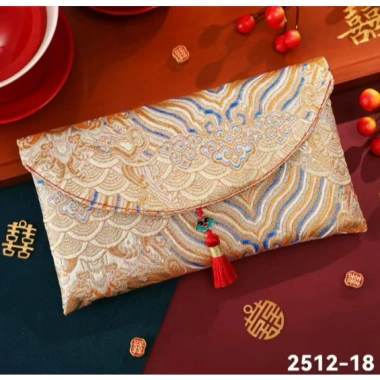 Bao Lì Xì Thổ Cẩm Gấm Sang Trọng, Nhiều Hoa Văn Cao Cấp - Cưới Hỏi, Nạp Tài, Tết 48k