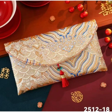 Bao Lì Xì Thổ Cẩm Gấm Sang Trọng, Nhiều Hoa Văn Cao Cấp - Cưới Hỏi, Nạp Tài, Tết 48k