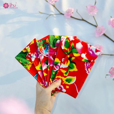 Bao Lì Xì Vải Cotton Truyền Thống Handmade Tái Sử Dụng - Quà Tặng Ý Nghĩa 29k