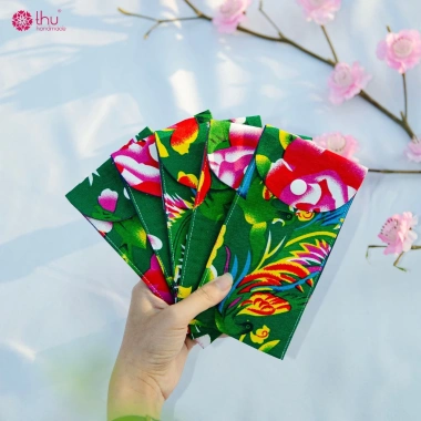 Bao Lì Xì Vải Cotton Truyền Thống Handmade Tái Sử Dụng - Quà Tặng Ý Nghĩa 29k