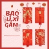Bao lì xì vải gấm cao cấp - Nhiều hoa văn, phù hợp cưới hỏi, nạp tài, ngày Tết, giảm giá, giao hàng miễn phí 5