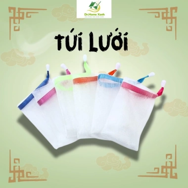Bao Lưới Đựng Xà Phòng 2 Lớp, Dây Rút Nhỏ Gọn, Tạo Bọt Tiện Lợi Giá 4.000đ