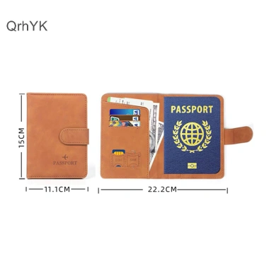 Bao RFID Da Cao Cấp Cho Hộ Chiếu, Thẻ ID, Ngân Hàng - Phụ Kiện Du Lịch Nam Nữ 5