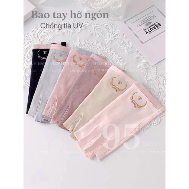 Bao tay hơ gel làm nail cao cấp chống UV không đổ lông - Giá 32.000 VND