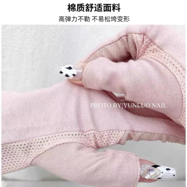 Bao tay hơ gel làm nail cao cấp chống UV không đổ lông - Giá 32.000 VND