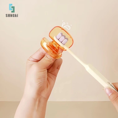 Bảo Vệ Bàn Chải Đánh Răng Du Lịch Di Động - Vỏ Nhựa Kẹp Chống Trượt cho Gia Đình MỚI 3