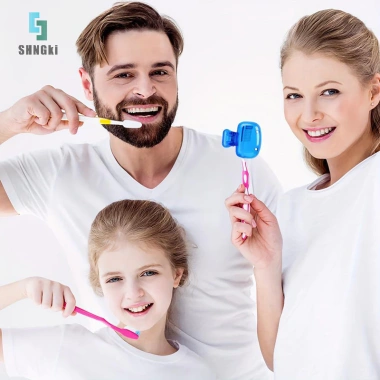 Bảo Vệ Bàn Chải Đánh Răng Du Lịch Di Động - Vỏ Nhựa Kẹp Chống Trượt cho Gia Đình MỚI 4
