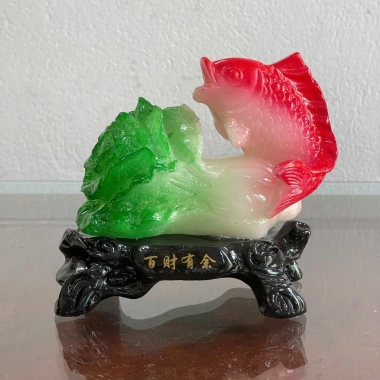 Bắp Cải Phong Thủy Phát Tài 10x10x5.5cm - Tượng Trang Trí Nhà Cửa Giá 70.000đ 3