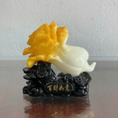 Bắp Cải Phong Thủy Phát Tài 10x10x5.5cm - Tượng Trang Trí Nhà Cửa Giá 70.000đ 6