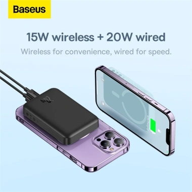 Baseus EnerFill FM11: Sạc dự phòng từ tính Mini 10.000mAh 22.5W, giá chỉ 669.000đ