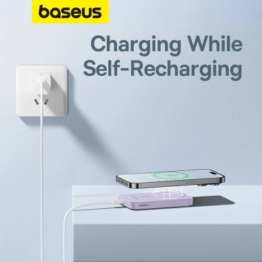 Baseus Sạc Dự Phòng 5.000mAh Mini Không Dây Nam Châm Tự Động Bật Tắt - 440.999₫ 6