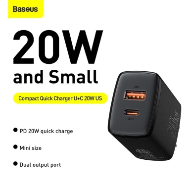 Baseus Sạc Nhanh 20W PD3.0 QC3.0 - Tương Thích iPhone 8, Huawei Mate 20, Tablet - Giá 209.000đ 2