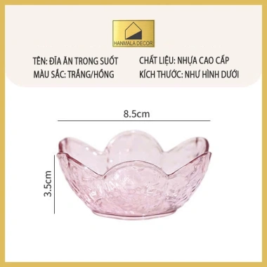Bát Đựng Gia Vị Hoa Đào Nhựa Cao Cấp Hanmala - Tiện Dụng Sang Trọng Giá 12.500 VND 8