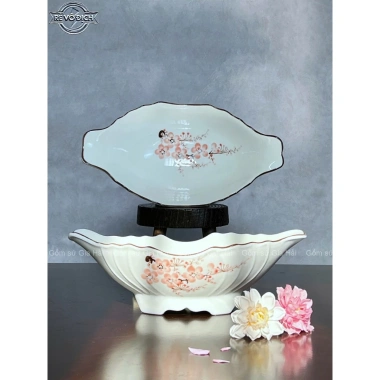 Bát Thuyền Bày Gà Cúng Đựng Đồ Ăn Cắm Hoa Gốm Sứ Bát Tràng Chuẩn Cao Cấp Giá gốc 219.600, giảm còn 180.000 8