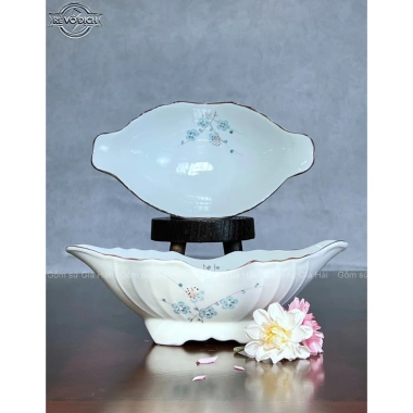 Bát Thuyền Bày Gà Cúng Đựng Đồ Ăn Cắm Hoa Gốm Sứ Bát Tràng Chuẩn Cao Cấp Giá gốc 219.600, giảm còn 180.000 9