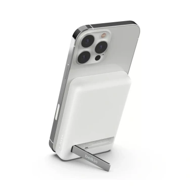 Belkin Sạc dự phòng không dây 5.000mAh 7.5W kèm chân chống va cáp USB-C 1m Giá chỉ 545.000₫
