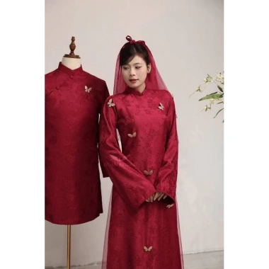 BEMAMS Áo dài Dâu Rể kèm chân váy lụa cạp chun, XS‑7XL, giảm còn 800k 2 BEMAMS Áo dài Dâu Rể kèm chân váy lụa cạp chun, XS‑7XL, giảm còn 800k 2