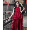 BEMAMS Set áo yếm cách tân đính ngọc và váy cạp chun XS-7XL BIGSIZE 620k 5