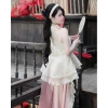BEMAMS Set áo yếm cách tân đính ngọc và váy cạp chun XS-7XL BIGSIZE 620k 7
